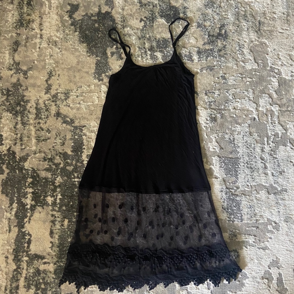 Black Lace tank dress